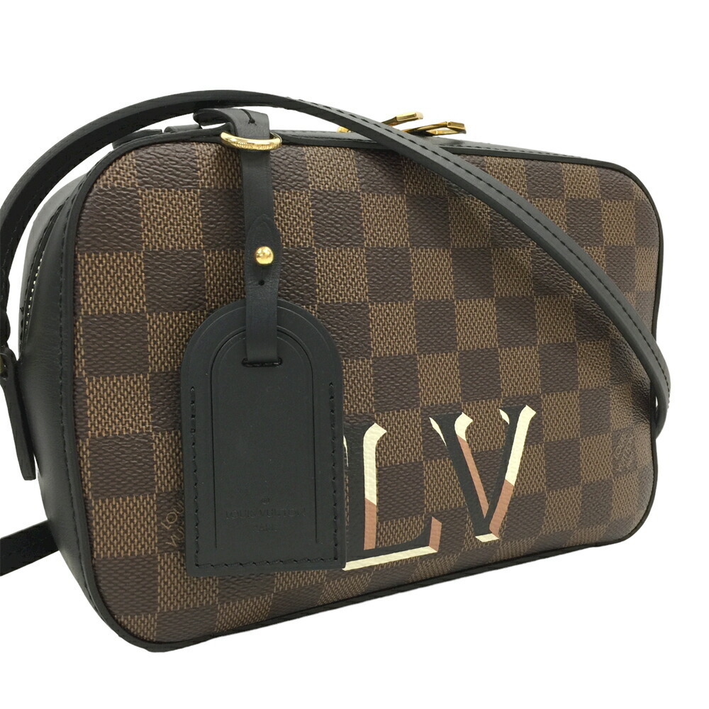 Louis Vuitton Shoulder Bag Crossbody Santa Monica Damier Ebene Brown Noir